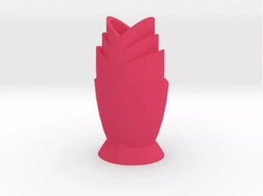 tulipán florero 3d impresión modelo trío floreros 3d print model - Mito3D
