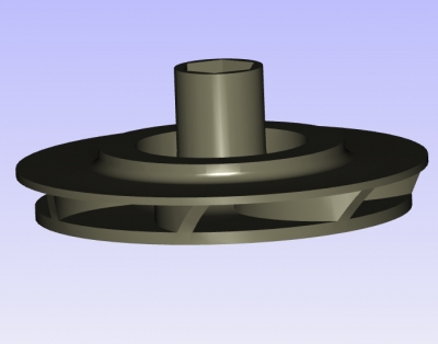 turbina para bomba agua tools & machines 3D printing model, file, printable design, 3d print, turbina, bomba,agua,pump,water 3D print model - Mito3D