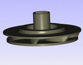 turbina para bomba agua tools & machines 3D printing model, file, printable design, 3d print, turbina, bomba,agua,pump,water 3d print model - Mito3D