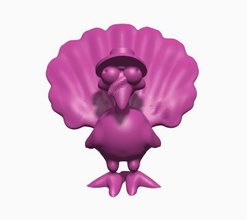 turkey art 3D printing model, file, printable design, 3d print, turkey,thanksgiving,holiday,bird 3d print model - Mito3D
