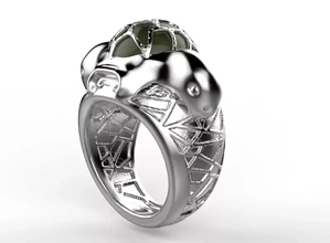 turtles ring 3d printing model - threeding fashion jewel jewelery 3d print model - Mito3D