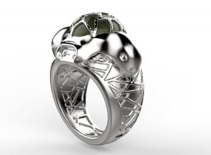 turtles ring fashion 3D printing model, file, printable design, 3d print, ring,jewel,jewelery,fashion 3d print model - Mito3D
