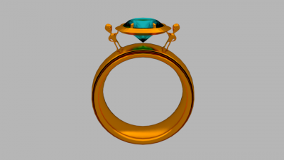 ufo ring fashion 3D printing model, file, printable design, 3d print, UFO Ring 3D print model - Mito3D