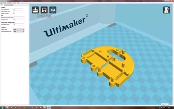 ultimaker 2 filament guide 3d printing model - threeding spare parts 3d print model - Mito3D