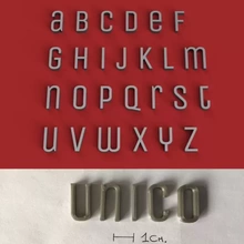 Unico küçük harf 3d harfler stl dosya baskı model üçleme hobi işaret alfabe 3dmodel 3dprint gadget dekorasyonlar Metin yazı tipi dil 3dletters tip tipleri 3d print model - Mito3D