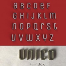 Unico küçük harf 3d harfler stl dosya 3D baskı model yazdırılabilir tasarım Yazdır alfabe 3dletters mektuplar 3dprint 3dmodel Metin 3d print model - Mito3D
