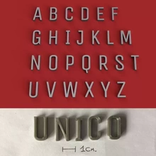 unico uppercase 3d letters stl file printing model - threeding hobby sign alphabet 3dmodel 3dprint gadget decorations text font language 3dletters type fonts lettering 3dlettering write fusion360 homemade 3d print model - Mito3D