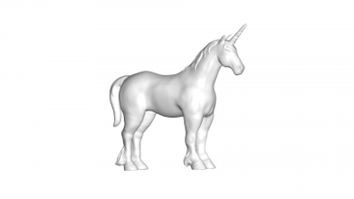 unicornio 3d modelo Arte 3D impresión expediente imprimible diseño 3d print model - Mito3D