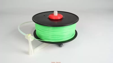 universal stand-alone filament spool holder fully 3d-printable 3d printing model - threeding 3d-printing stand 3d-printer lubrication oil desktop spool-holder carousel guide-tube filter 3d print model - Mito3D