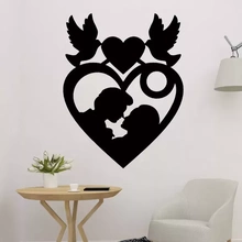 valentine heart 2d wall art 3d printing model - threeding decoration tree love decor velentine 3d print model - Mito3D