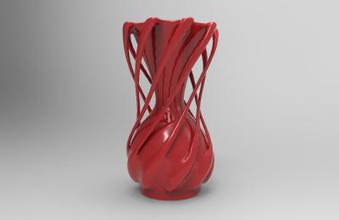 vase Kunst 3D-Druck-Modell, 3D-Druck-Datei, 3D-druckbares Modell, 3D-Druck, design, 3d-drucken, vase,Vasen,Topf,Dekor,Dekoration 3d print model - Mito3D