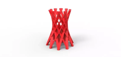 vase 2 3d printing model - threeding house decor 3d print model - Mito3D