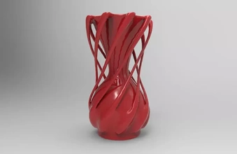 vaso 3d impressão modelo trio decoração Panela vasos 3d print model - Mito3D