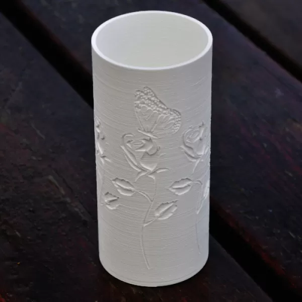 vase design 3d printing model - threeding flower 3D print model - Mito3D