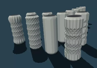 vase dose v5 3d printing model - threeding decoration vases flowervase print vase3dprint 3d print model - Mito3D