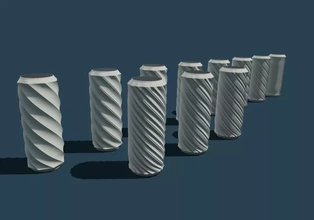 vase dose v7 3d printing model - threeding decoration vases flowervase print vase3dprint 3d print model - Mito3D