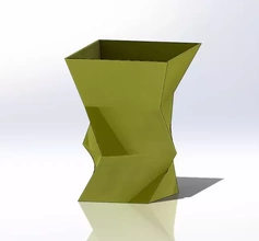 florero formar 3d impresión modelo trío flor taza bolígrafo decoración líquido hermoso titular pluma Beso 3d print model - Mito3D