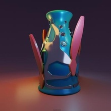 vase handles art decor sculpture 3d print model - Mito3D