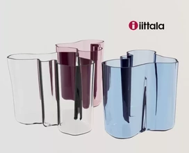 Vase Iittala alvar Welle 3d Drucken Modell dreiding 3d print model - Mito3D
