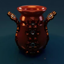 vase nuts 3d printing model - threeding art decor sculpture 3d print model - Mito3D