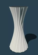 vase spirale 3d impression modèle trio décoration vases fleurs vase3dprint 3d print model - Mito3D