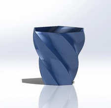 vase de torsion bureau à la maison et le jardin 3D modèle d'impression, l'impression fichier, imprimable modèle, en conception, d'impression 3d, Vase, Stylo, porte plume, une Fleur, tasse, pencup, liquide, déco, beaux 3d print model - Mito3D