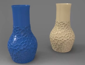 vase voronoi 3d impression modèle trio 3d print model - Mito3D