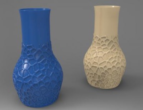 vase voronoi art 3D printing model, file, printable design, 3d print, Vase, Voronoi 3d print model - Mito3D