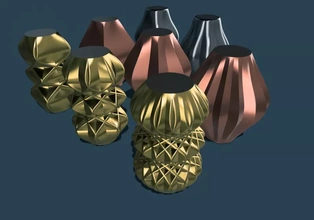 vasen 3d baskı model üçleme vazo dekorasyon vazolar Çiçek vazosu Yazdır vase3dprint 3d print model - Mito3D