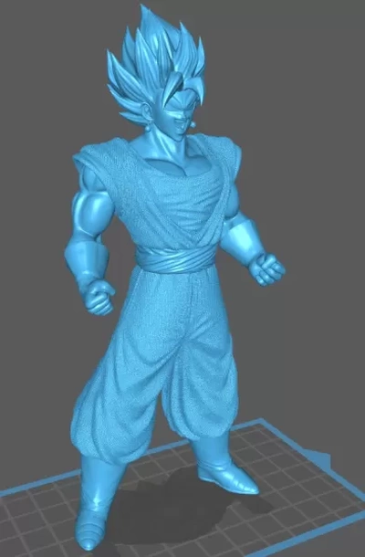 vegito 3d impresión modelo trío etiquetas esfera dragón goku 3d print model - Mito3D