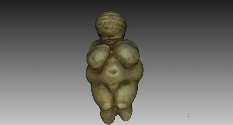 Venus Willendorf 3d impresión modelo trío Arte histórico arqueología Roca años 3D print model - Mito3D