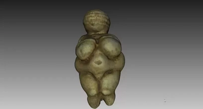 Venus Willendorf 3d impresión modelo trío Arte histórico arqueología Roca años 3d print model - Mito3D