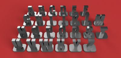 vertikale-1 Großbuchstaben 3d-Buchstaben stl-Datei Spielzeug, Spiele & hobby 3D-Druck-Modell, 3D-Druck-Datei, 3D-druckbares Modell, 3D-Druck, design, 3d-drucken, 3dletter, 3dletters, Art, Dekoration, Worte, andere, gadgets, Agentur, Schriftarten, Sprache, Zeichen, symbol, Brief, stlfile, 3dmodel, 3dprint, alphabet, Buchstaben, Schrift, text 3d print model - Mito3D