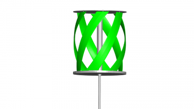 verticale axe vent turbine 3d print model - Mito3D