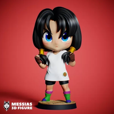 videl chibi 3d drucken modell drucken dreiding stichworte printing sammlerstück kunst mächtig charakter personalisiert figur high quality anpassbar bezaubernd sammlerstücke kreativ ausdruck zahl drachen ball bestimmt einstellung ikonisch kampf kleidung niedlich 3d print model - Mito3D