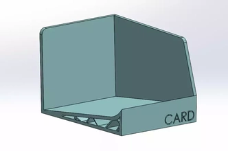 ziyaret kart Kulp destek 3d baskı model üçleme organizatör 3d print model - Mito3D