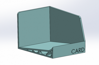 visiting card holder office & garden organizer 3d print model - Mito3D