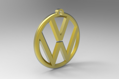 volkswagen logo moteurs transport 3D impression modèle fichier imprimable conception 3d voiture vieux 3D print model - Mito3D