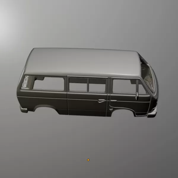 Volkswagen transportador t3 3d impressão modelo trio veículo 3D print model - Mito3D
