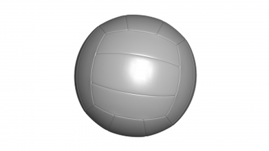 volleyball 3d model toys games & hobby 3D printing model, file, printable design, print, 3d print model - Mito3D