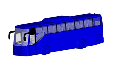 Volvo ônibus 3d impressão modelo trio 3d print model - Mito3D