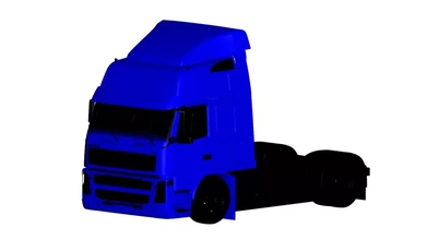 volvo camion 3d impression modèle trio 3d print model - Mito3D