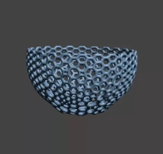 Voronoi çanak 3d baskı model üçleme 3d print model - Mito3D