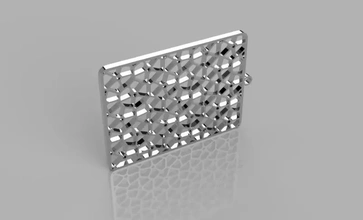 Voronoi küpe v2 3d baskı model üçleme 3d print model - Mito3D