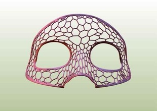 Voronoi estilo mascarar moda 3D impressão modelo Arquivo imprimível Projeto 3d voronoi mask face lattice imprimir escudo 3d print model - Mito3D