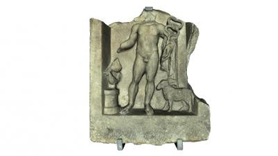 votive relief dedicated hermes antiques & historical 3D printing model, file, printable design, 3d print, votive, plaque, art, history, varna, museum, relied, 3d print model - Mito3D