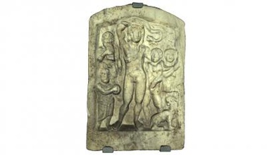 votive relief dionysus antiques & historical 3D printing model, file, printable design, 3d print, votive, plaque, art, history, varna, museum, 3d print model - Mito3D