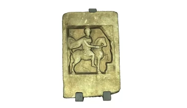 votive relief thracian god heros 3d printing model - threeding horos 3d print model - Mito3D