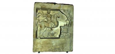 votive relief thracian horseman antiques & historical 3D printing model, file, printable design, 3d print, votive, plaque, art, history, varna, museum, thracian, 3d print model - Mito3D