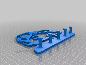 vw bus t1 key rack 3d printing model - threeding bulli 3d print model - Mito3D